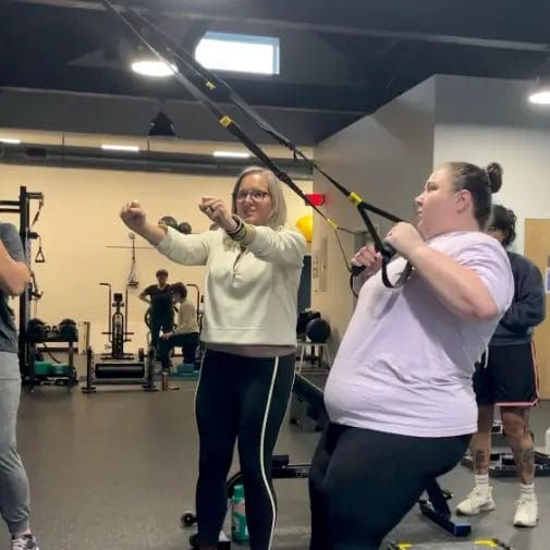 Small group training session at Reimagym gym